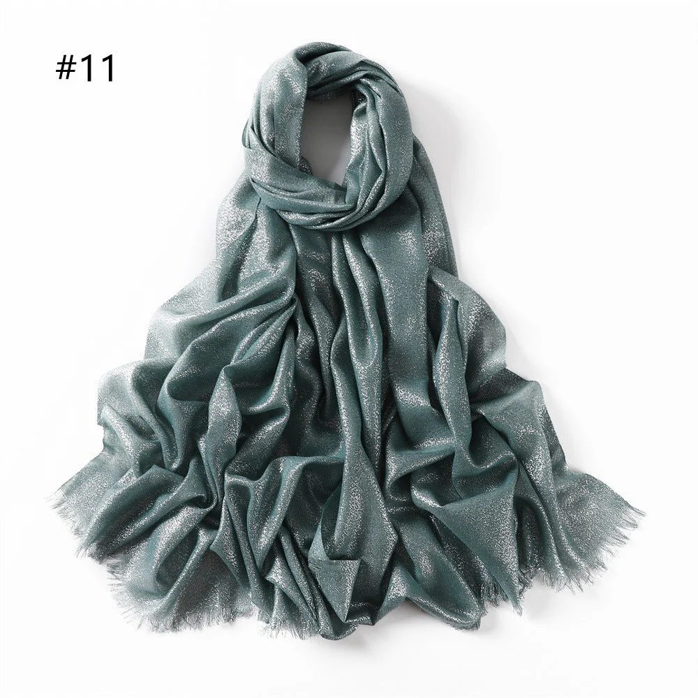 Shining Artificial Bright Silk Hijab (MH100) - Image 14