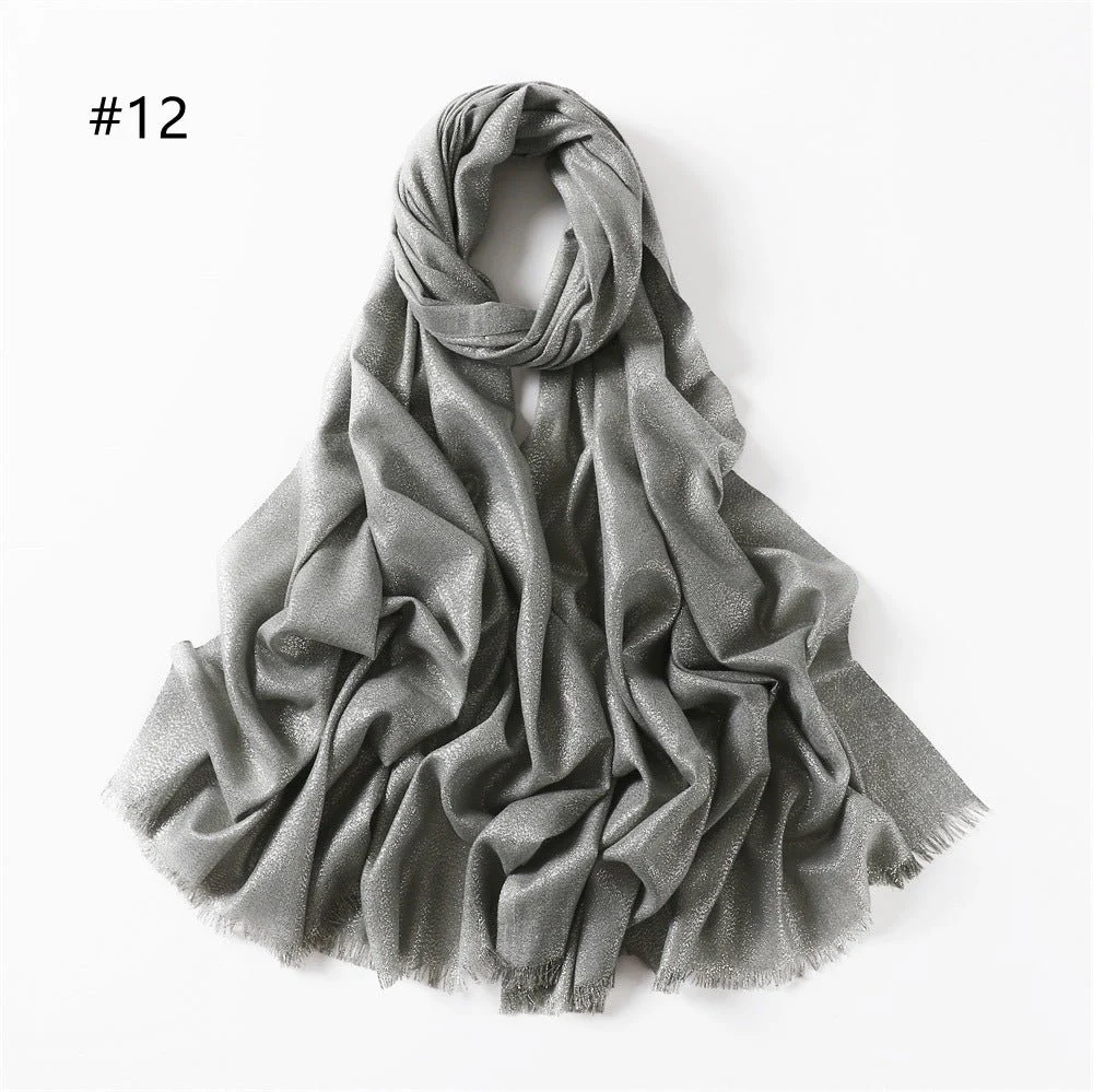 Shining Artificial Bright Silk Hijab (MH100) - Image 15