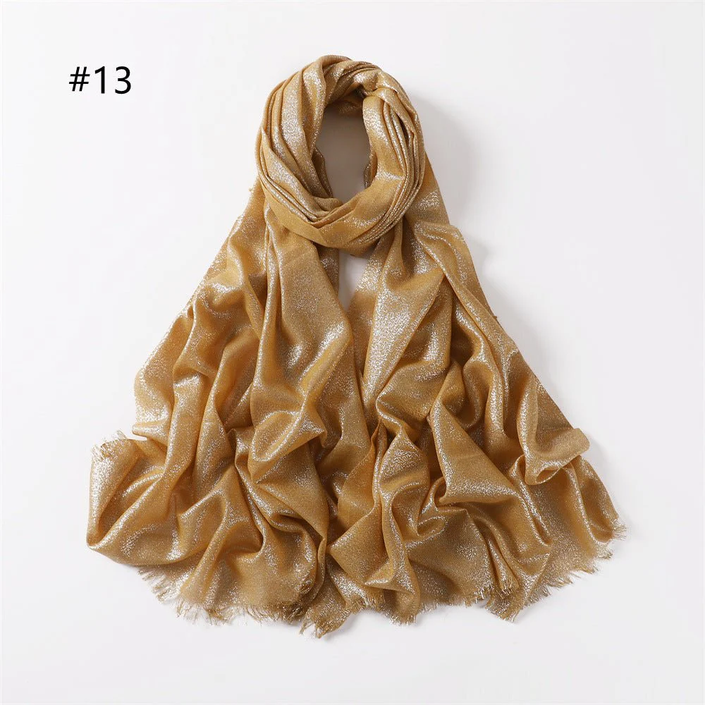 Shining Artificial Bright Silk Hijab (MH100) - Image 16