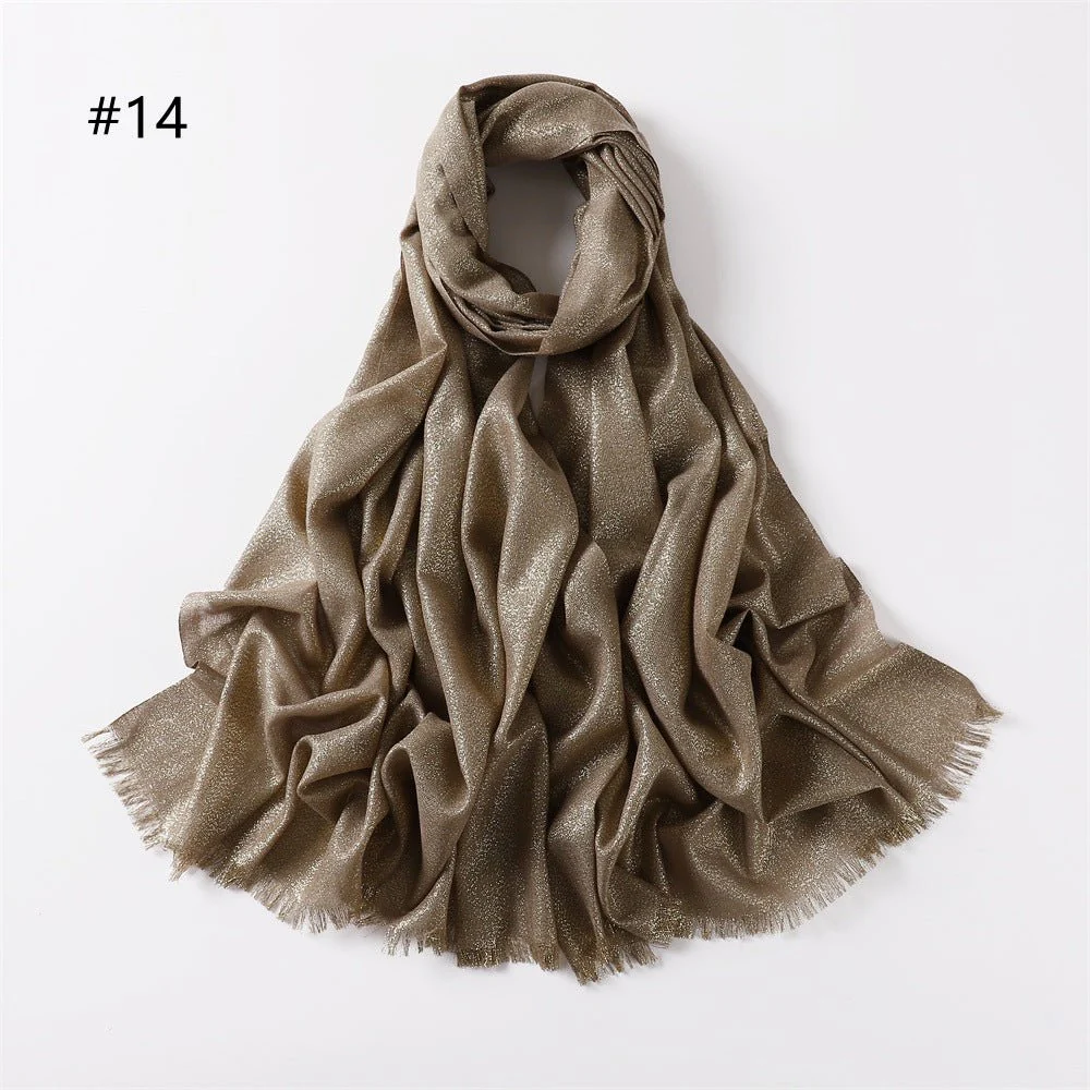 Shining Artificial Bright Silk Hijab (MH100) - Image 17