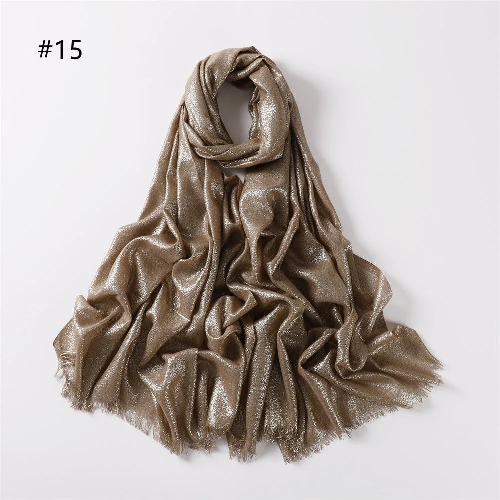 Shining Artificial Bright Silk Hijab (MH100) - Image 18