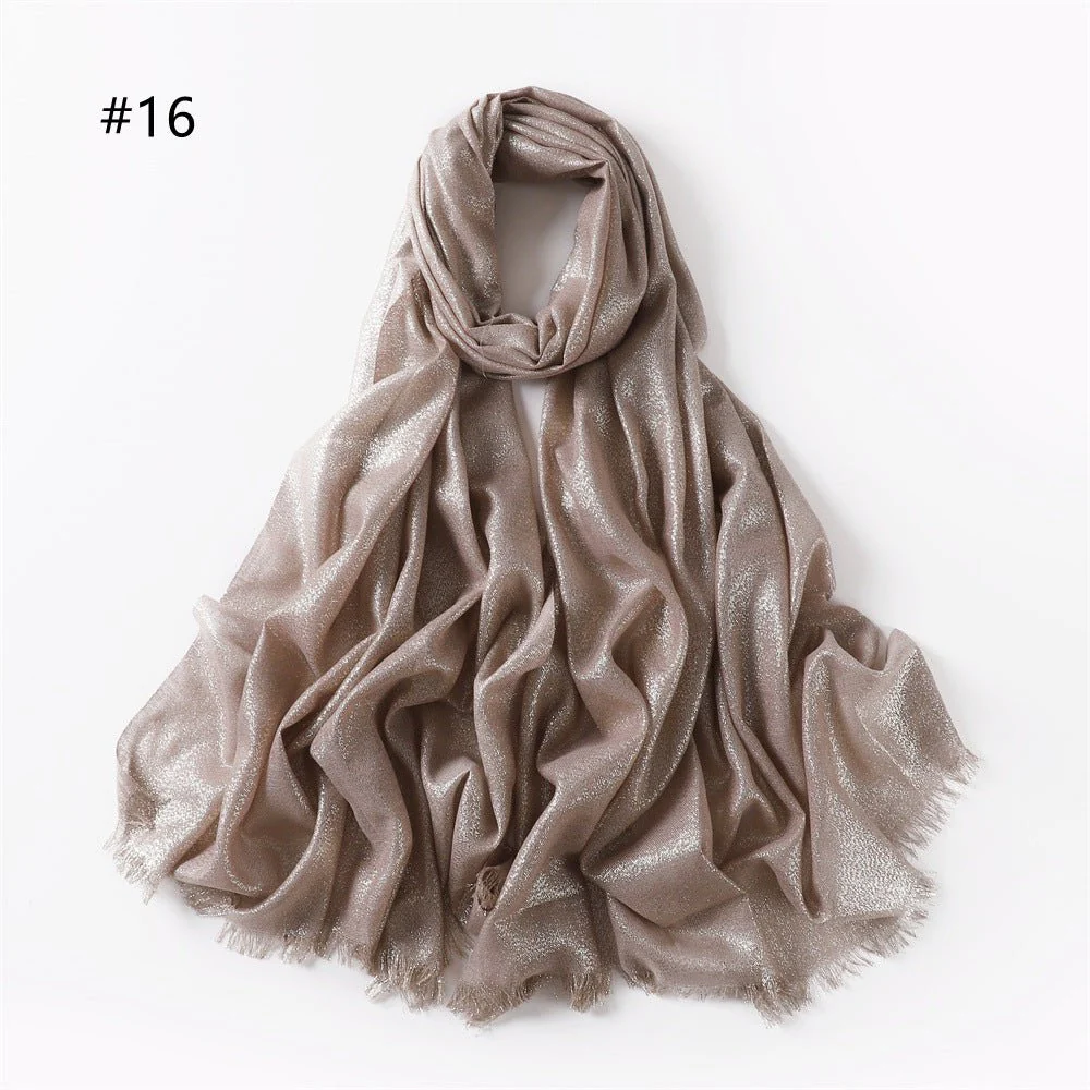Shining Artificial Bright Silk Hijab (MH100) - Image 19