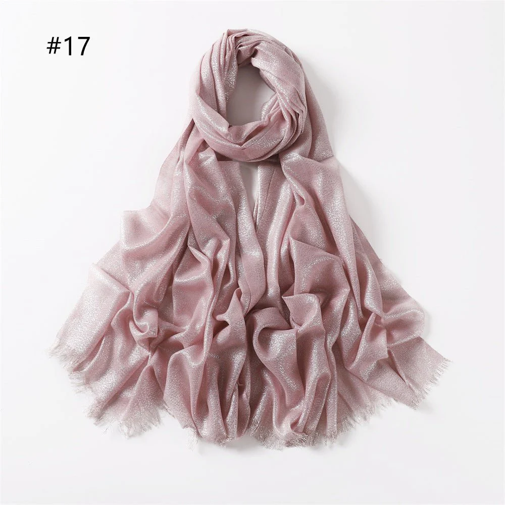 Shining Artificial Bright Silk Hijab (MH100) - Image 20