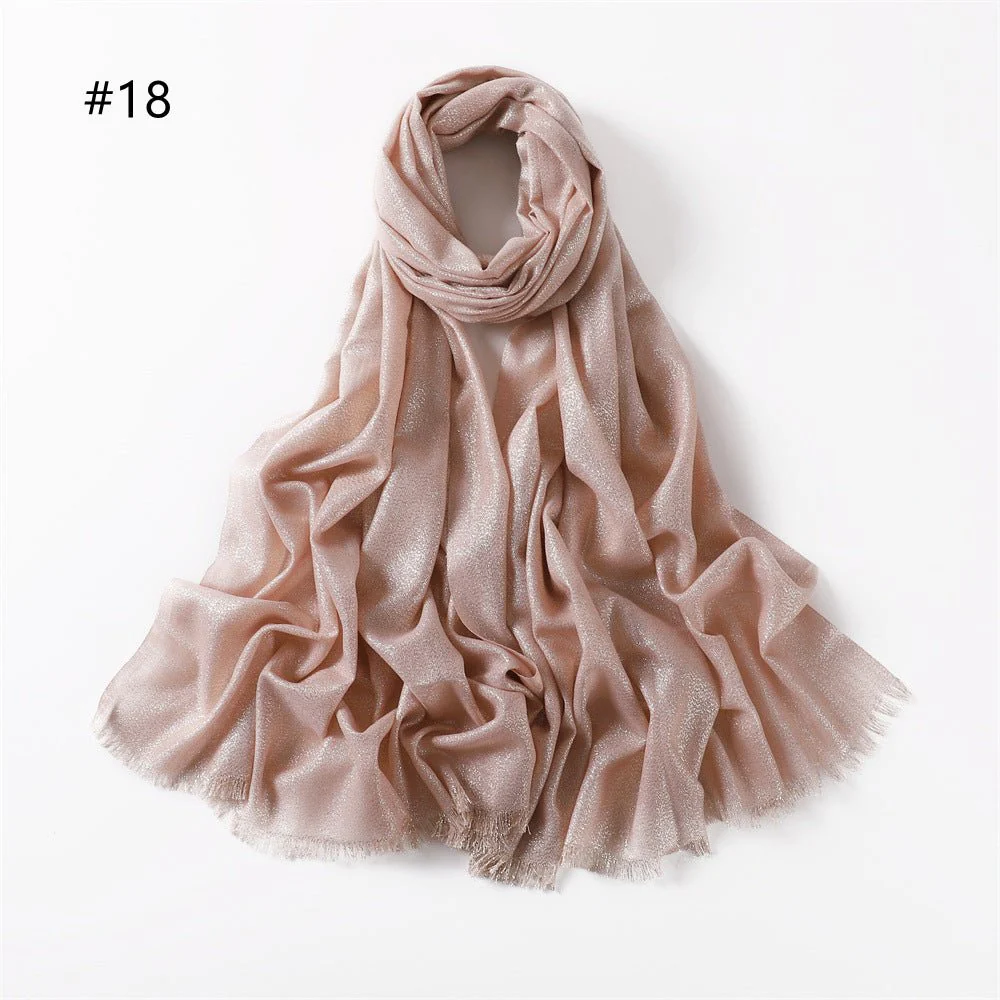 Shining Artificial Bright Silk Hijab (MH100) - Image 21