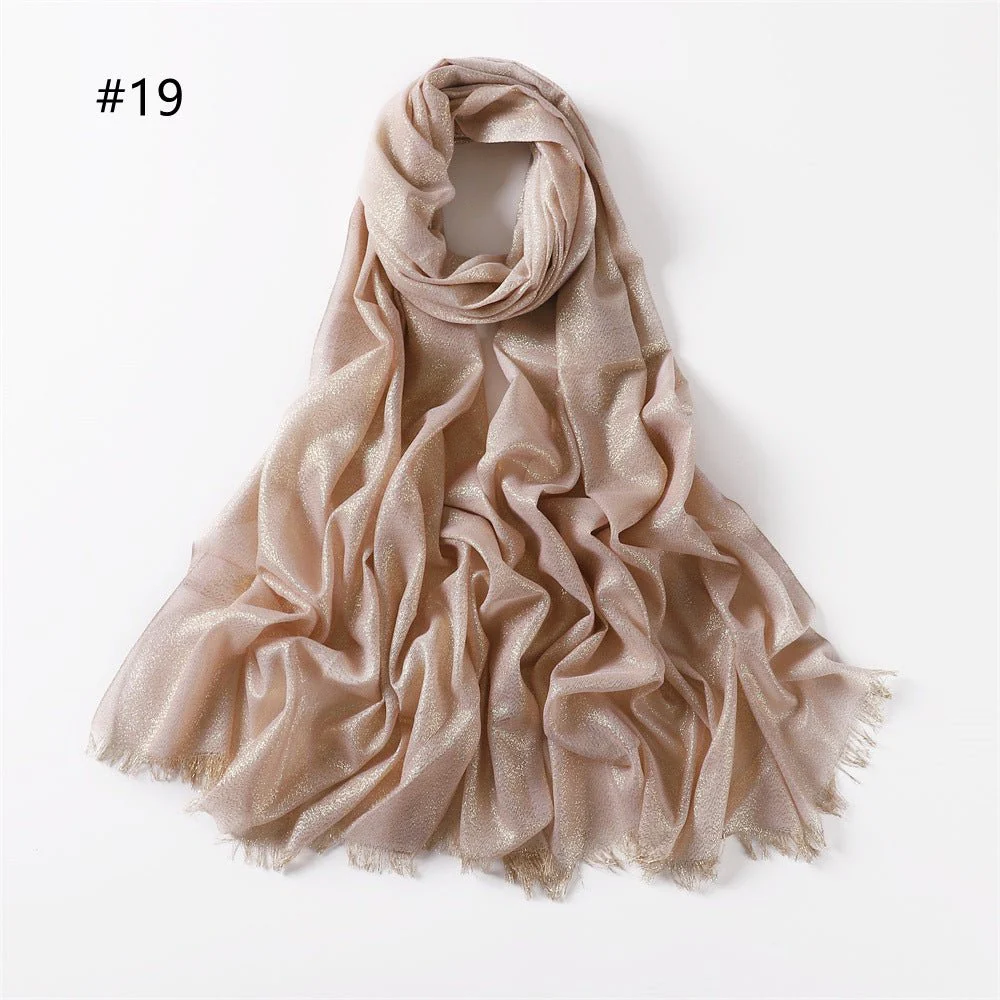 Shining Artificial Bright Silk Hijab (MH100) - Image 22