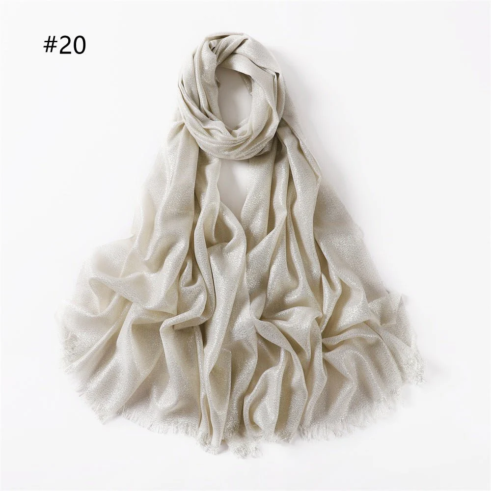 Shining Artificial Bright Silk Hijab (MH100) - Image 23