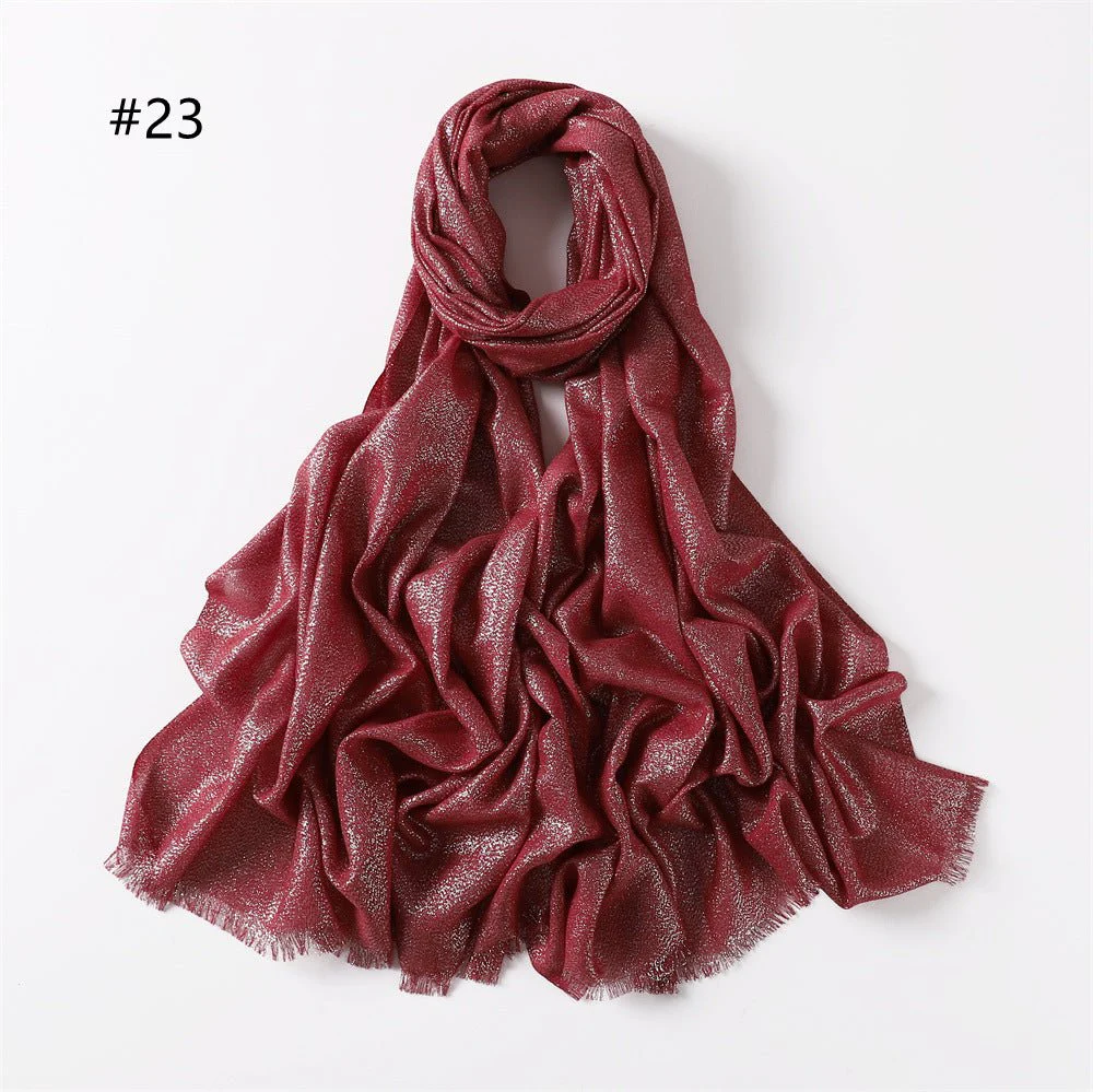 Shining Artificial Bright Silk Hijab (MH100) - Image 26