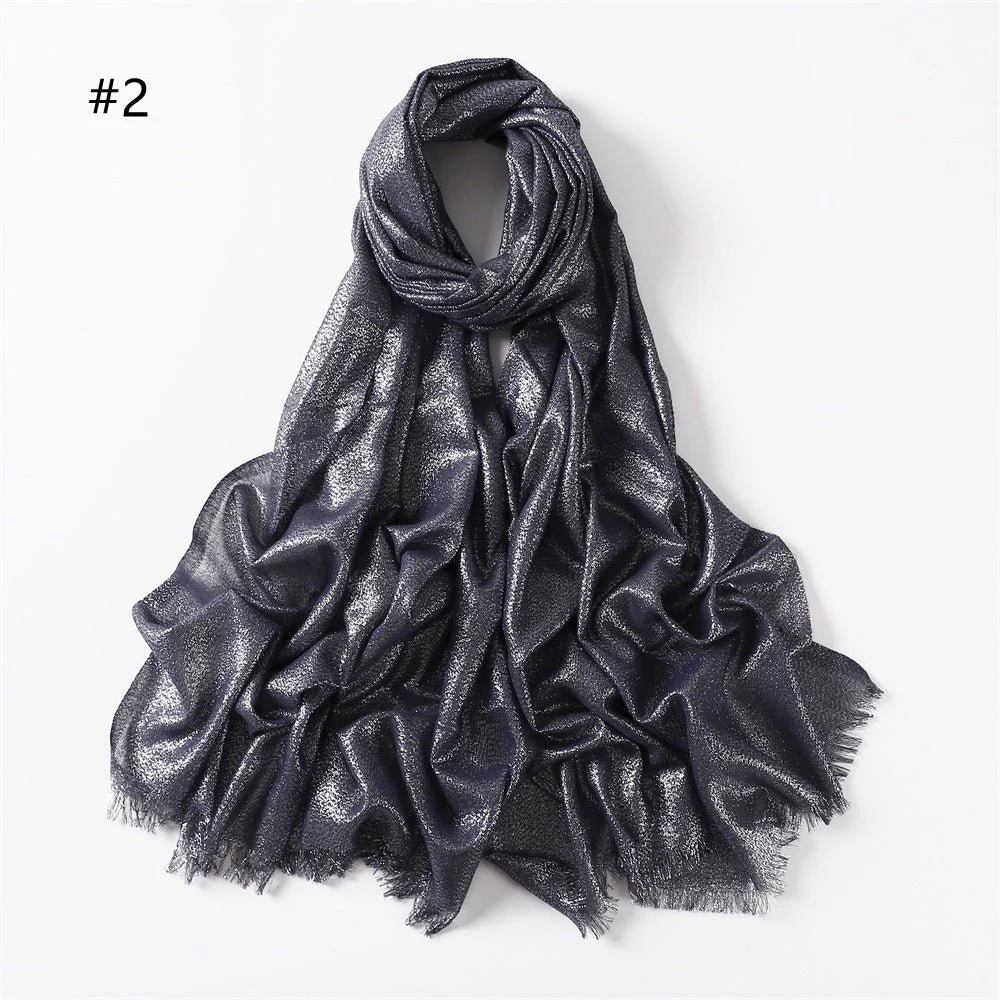 Shining Artificial Bright Silk Hijab (MH100) - Image 5
