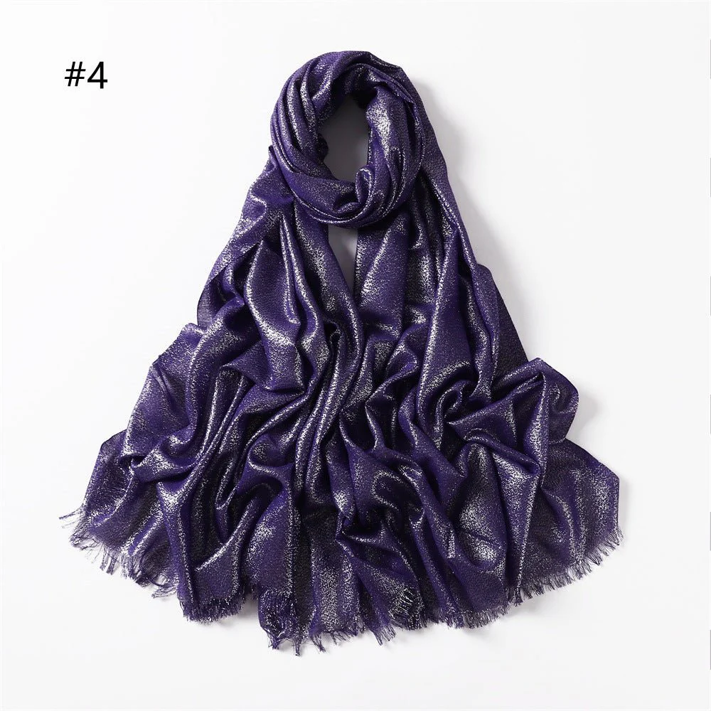 Shining Artificial Bright Silk Hijab (MH100) - Image 7