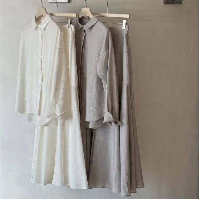 Shirt & Tiered Skirt Set(MS259) - Image 3