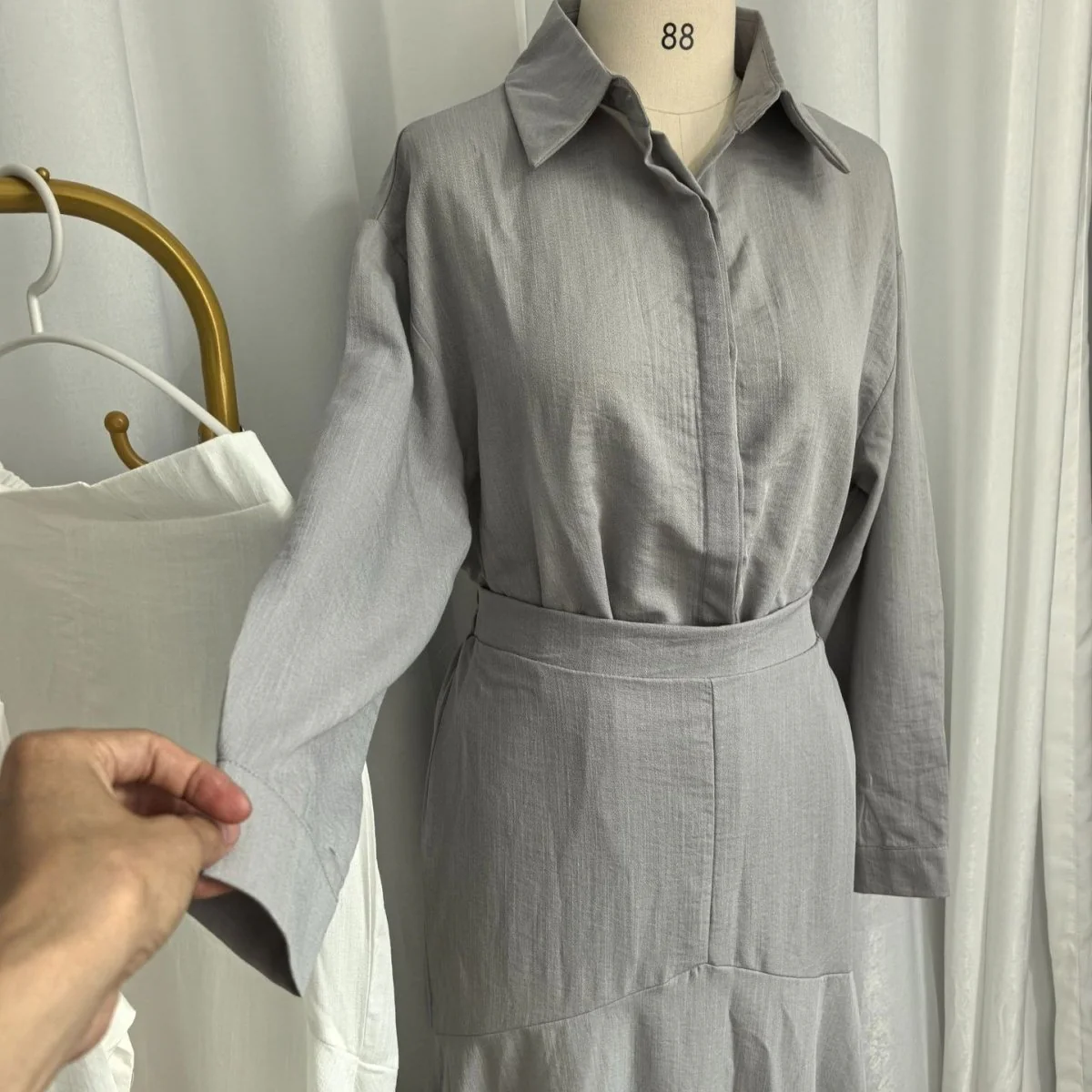 Shirt & Tiered Skirt Set(MS259) - Image 5