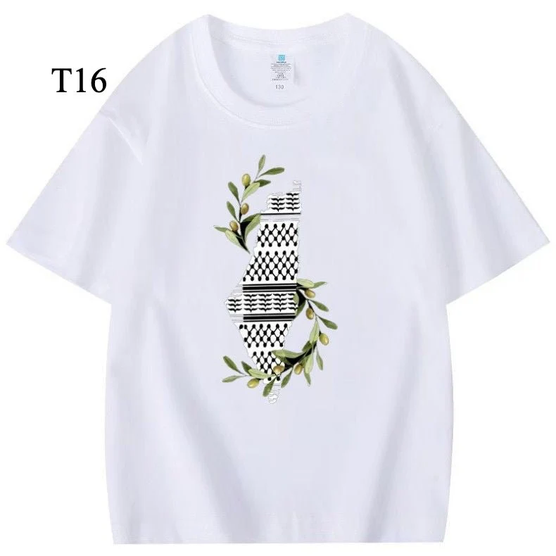 Customized Cotton Parent-Child T-Shirts – Ramadan & Keffiyeh Design for Kids and Adults (MTC001) - Image 18