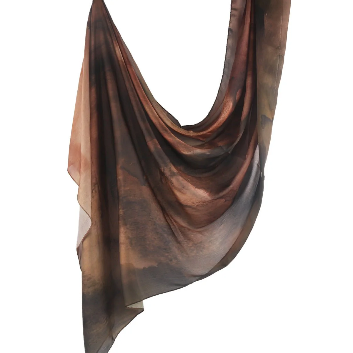 Silk Marble Print Hijab Scarf(MH209) - Image 35