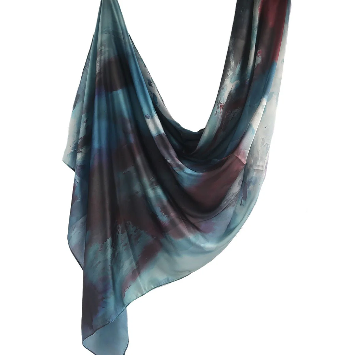Silk Marble Print Hijab Scarf(MH209) - Image 39
