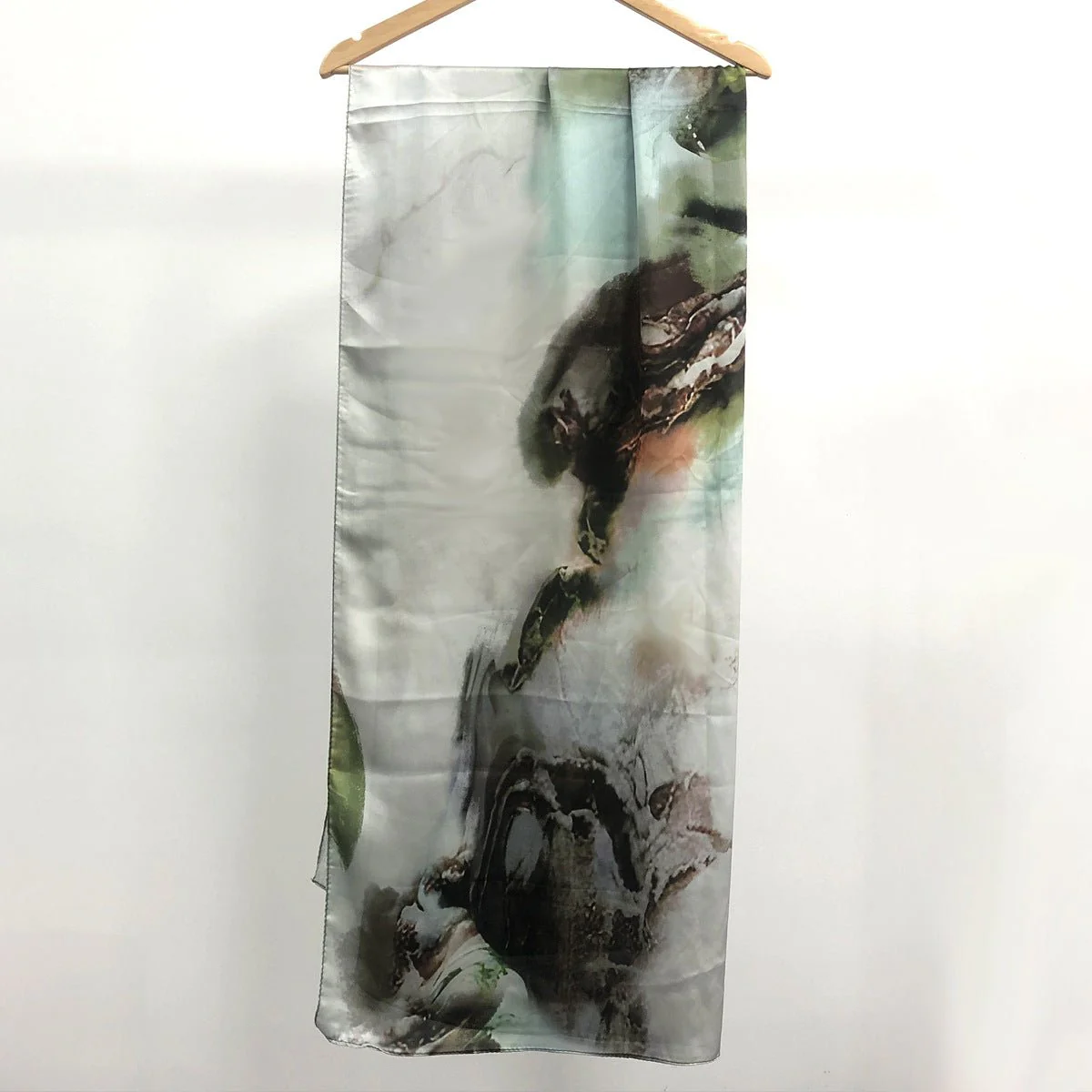 Silk Marble Print Hijab Scarf(MH209) - Image 4
