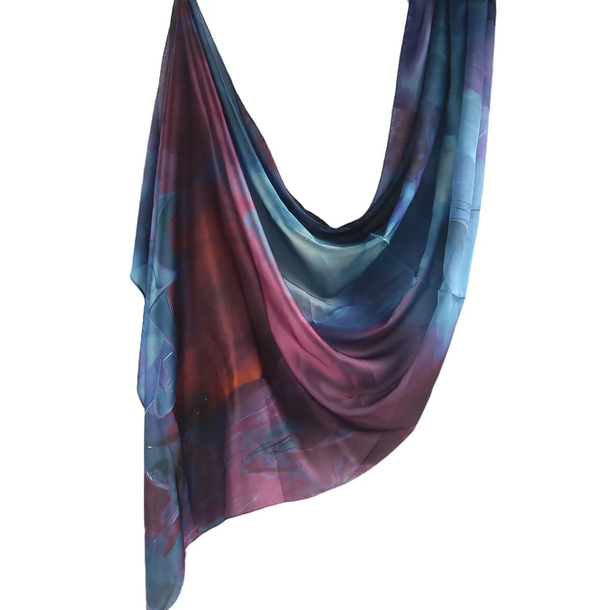 Silk Marble Print Hijab Scarf(MH209) - Image 41