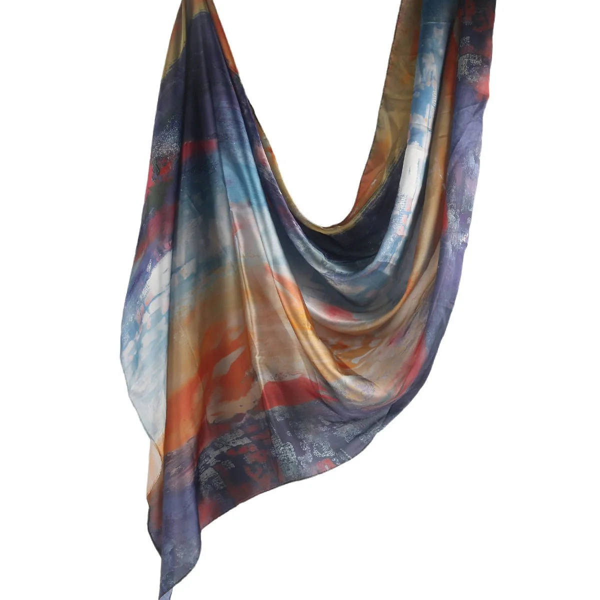 Silk Marble Print Hijab Scarf(MH209) - Image 42