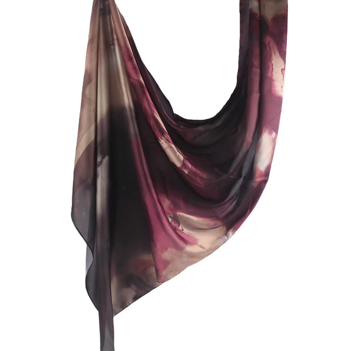 Silk Marble Print Hijab Scarf(MH209) - Image 43