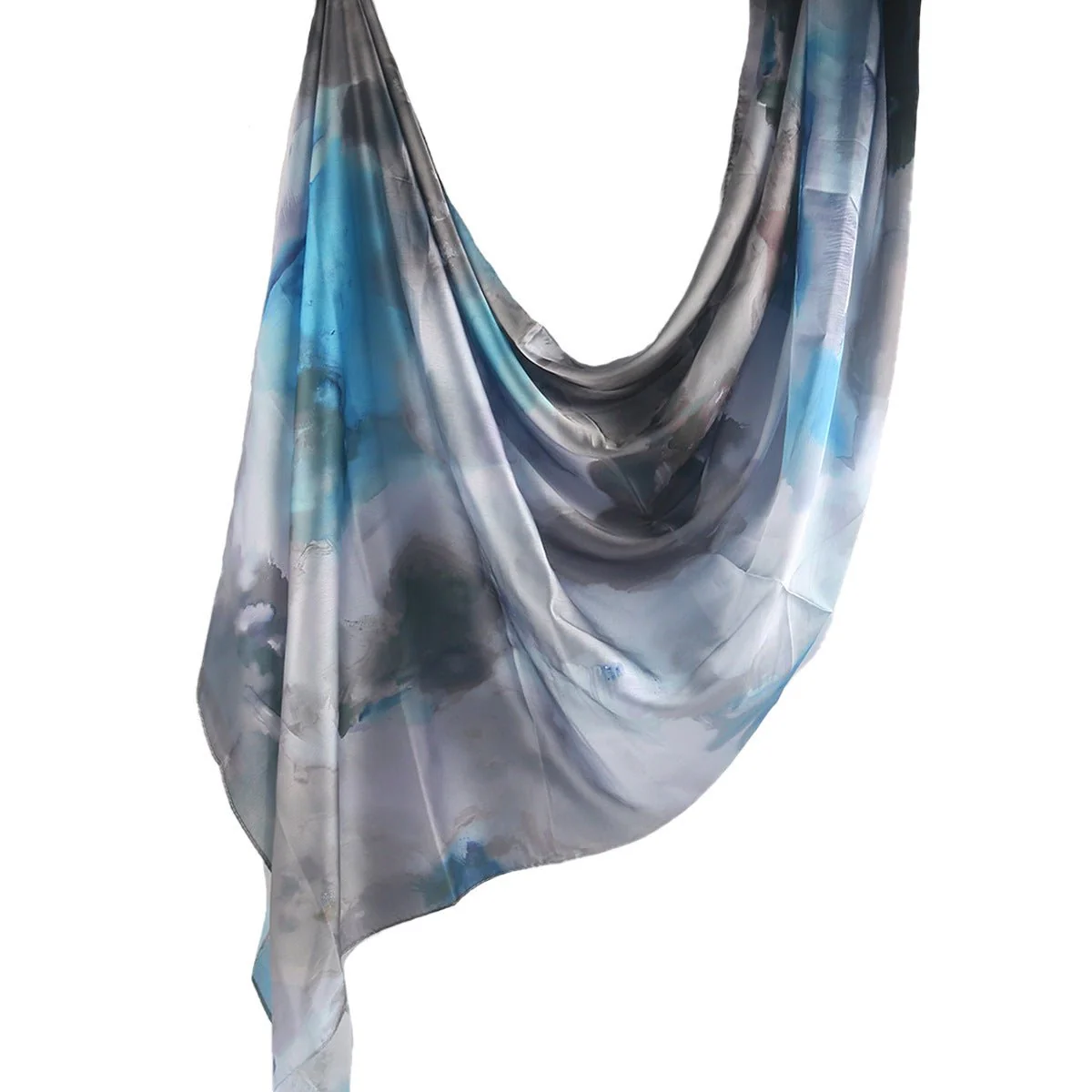 Silk Marble Print Hijab Scarf(MH209) - Image 44