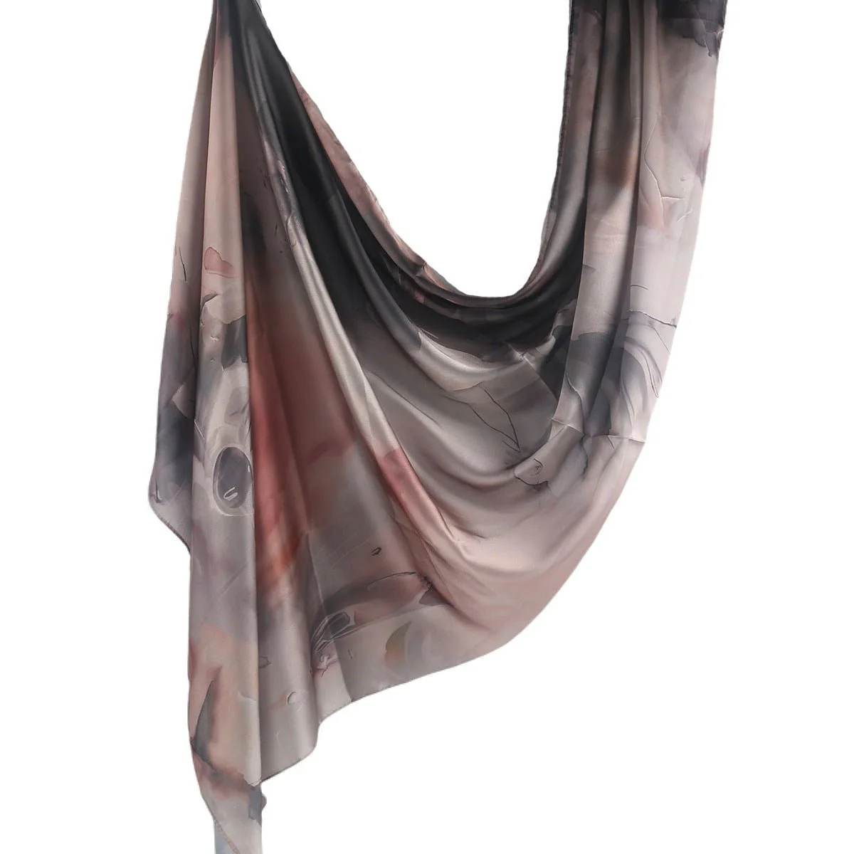 Silk Marble Print Hijab Scarf(MH209) - Image 45