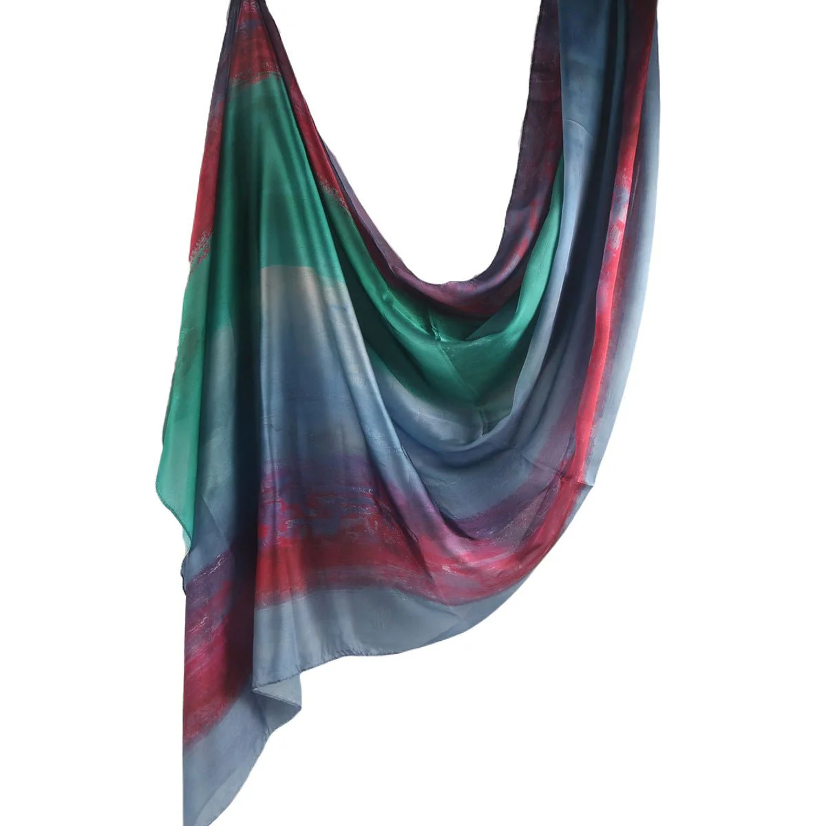 Silk Marble Print Hijab Scarf(MH209) - Image 46