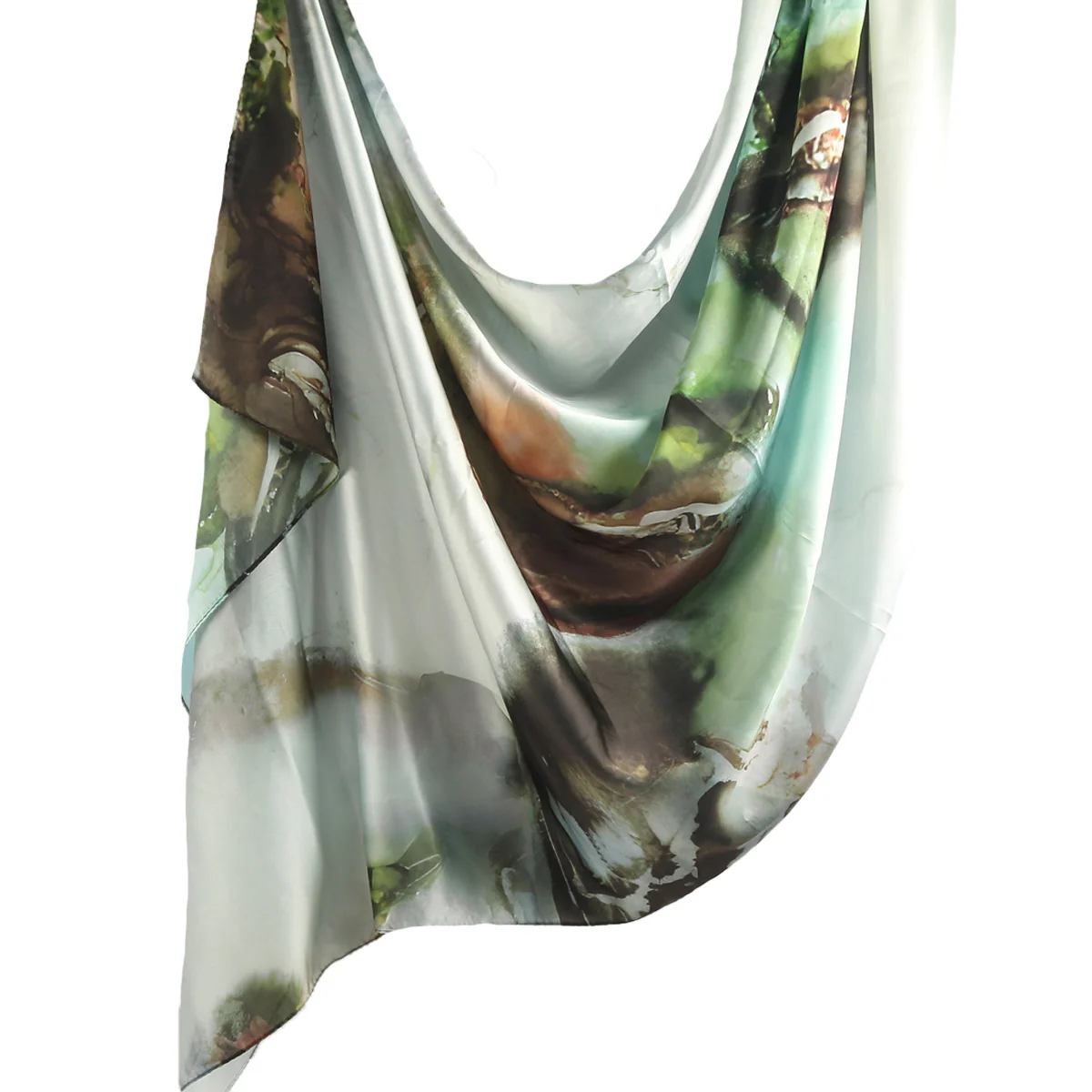 Silk Marble Print Hijab Scarf(MH209) - Image 8