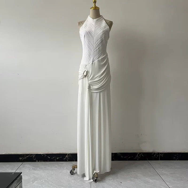 Sleeveless High Neck Gown(MS362) - Image 3