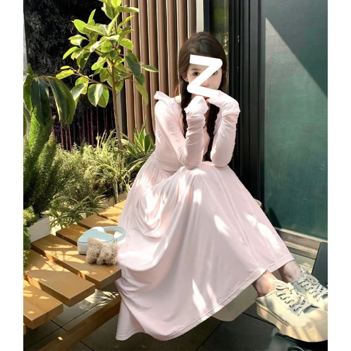 Slim-fit Long Sunscreen Jacket & Skirt Set - UPF 50+ Full Body Sun Protection - Beach Cover-up(MS106) - Image 4
