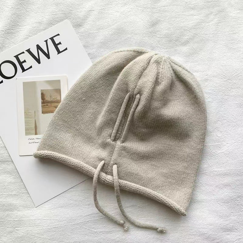 Slouchy Drawstring Beanie Hat(MAC304) - Image 8