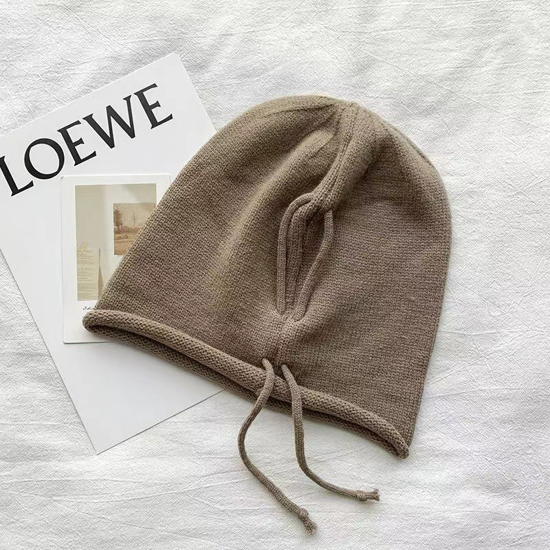 Slouchy Drawstring Beanie Hat(MAC304) - Image 9