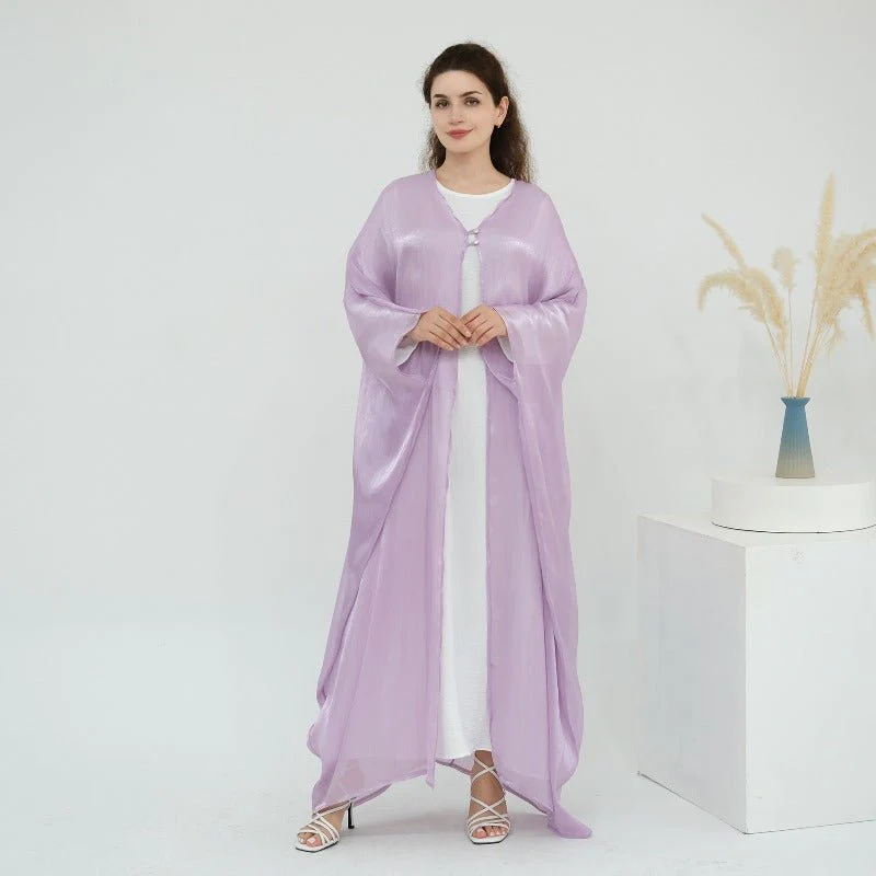 Soft Crinkle Island Cotton Batwing Cardigan 3-Piece Set (MOA228) - Image 13