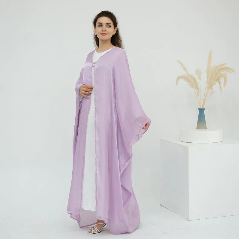 Soft Crinkle Island Cotton Batwing Cardigan 3-Piece Set (MOA228) - Image 15