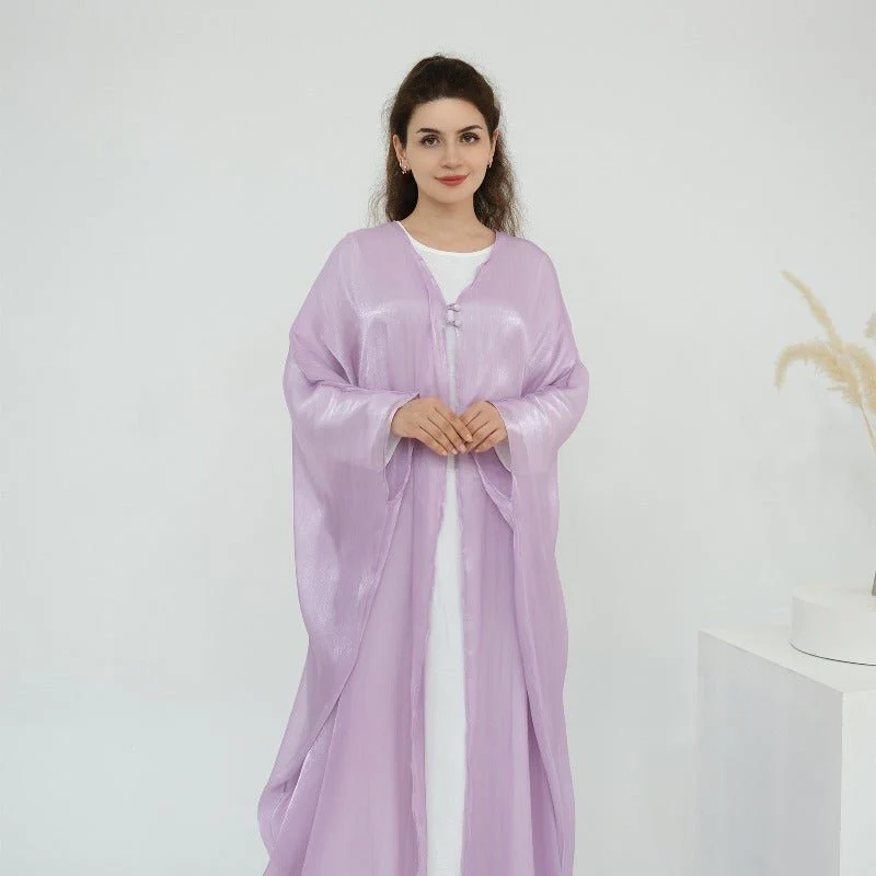 Soft Crinkle Island Cotton Batwing Cardigan 3-Piece Set (MOA228) - Image 16