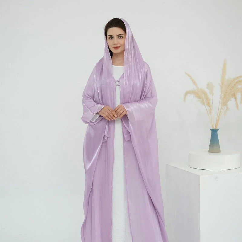 Soft Crinkle Island Cotton Batwing Cardigan 3-Piece Set (MOA228) - Image 18