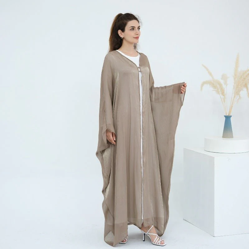 Soft Crinkle Island Cotton Batwing Cardigan 3-Piece Set (MOA228) - Image 21