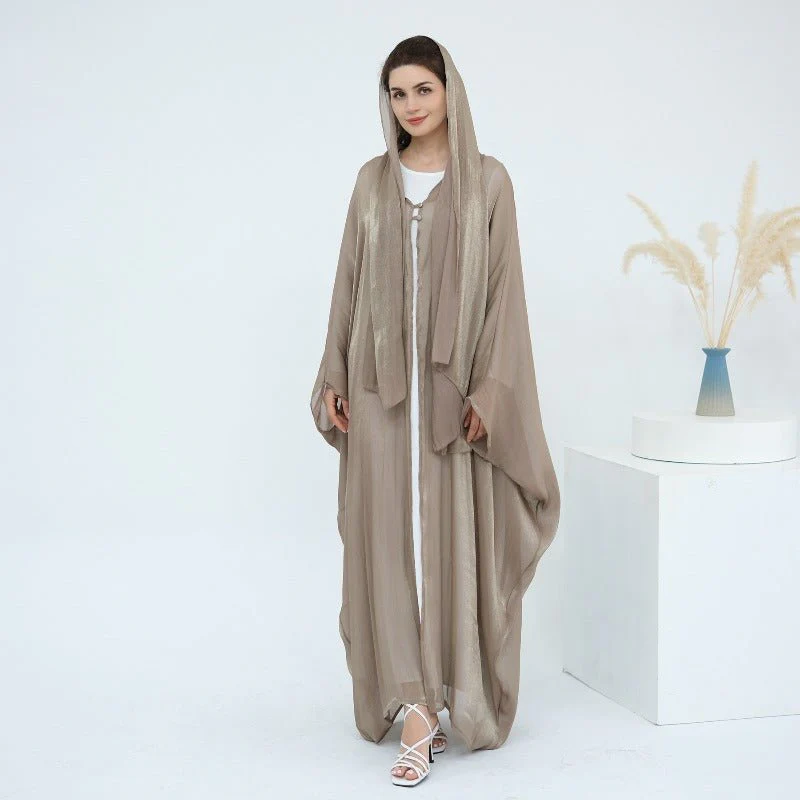 Soft Crinkle Island Cotton Batwing Cardigan 3-Piece Set (MOA228) - Image 24