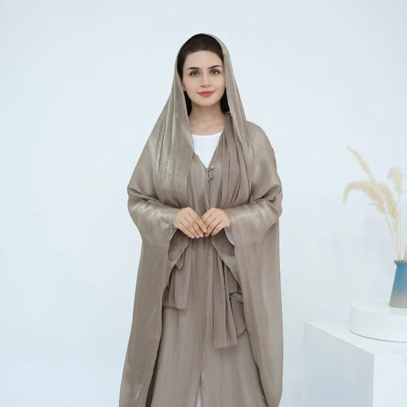 Soft Crinkle Island Cotton Batwing Cardigan 3-Piece Set (MOA228) - Image 25