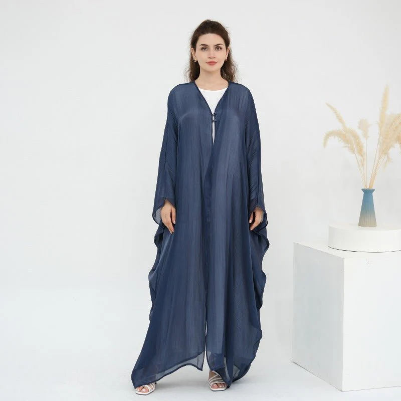 Soft Crinkle Island Cotton Batwing Cardigan 3-Piece Set (MOA228) - Image 27