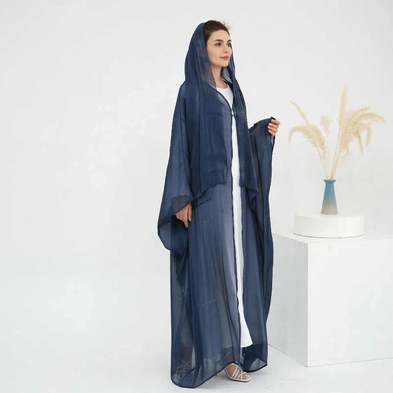 Soft Crinkle Island Cotton Batwing Cardigan 3-Piece Set (MOA228) - Image 31