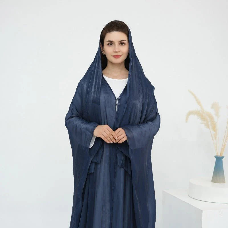 Soft Crinkle Island Cotton Batwing Cardigan 3-Piece Set (MOA228) - Image 33