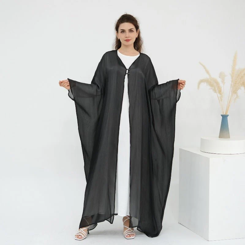 Soft Crinkle Island Cotton Batwing Cardigan 3-Piece Set (MOA228) - Image 34