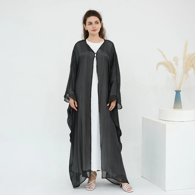 Soft Crinkle Island Cotton Batwing Cardigan 3-Piece Set (MOA228) - Image 35