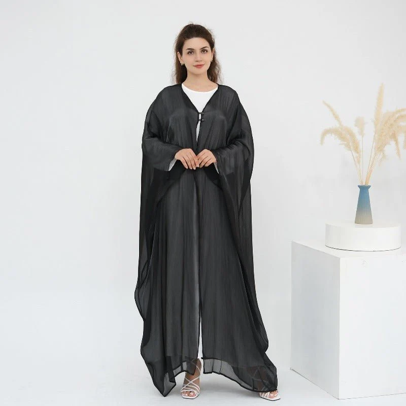 Soft Crinkle Island Cotton Batwing Cardigan 3-Piece Set (MOA228) - Image 36