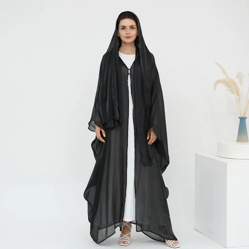 Soft Crinkle Island Cotton Batwing Cardigan 3-Piece Set (MOA228) - Image 37