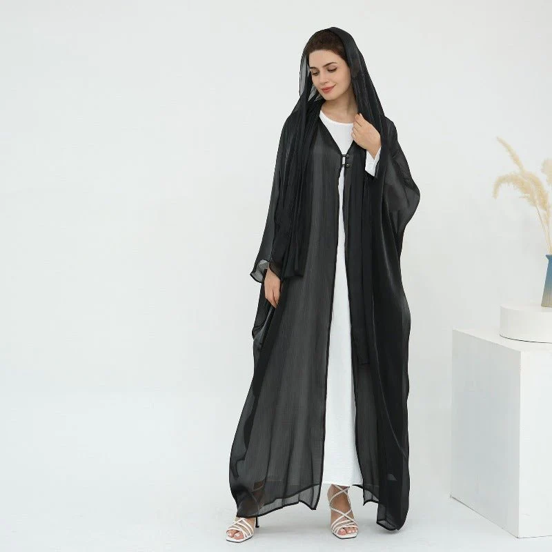 Soft Crinkle Island Cotton Batwing Cardigan 3-Piece Set (MOA228) - Image 39