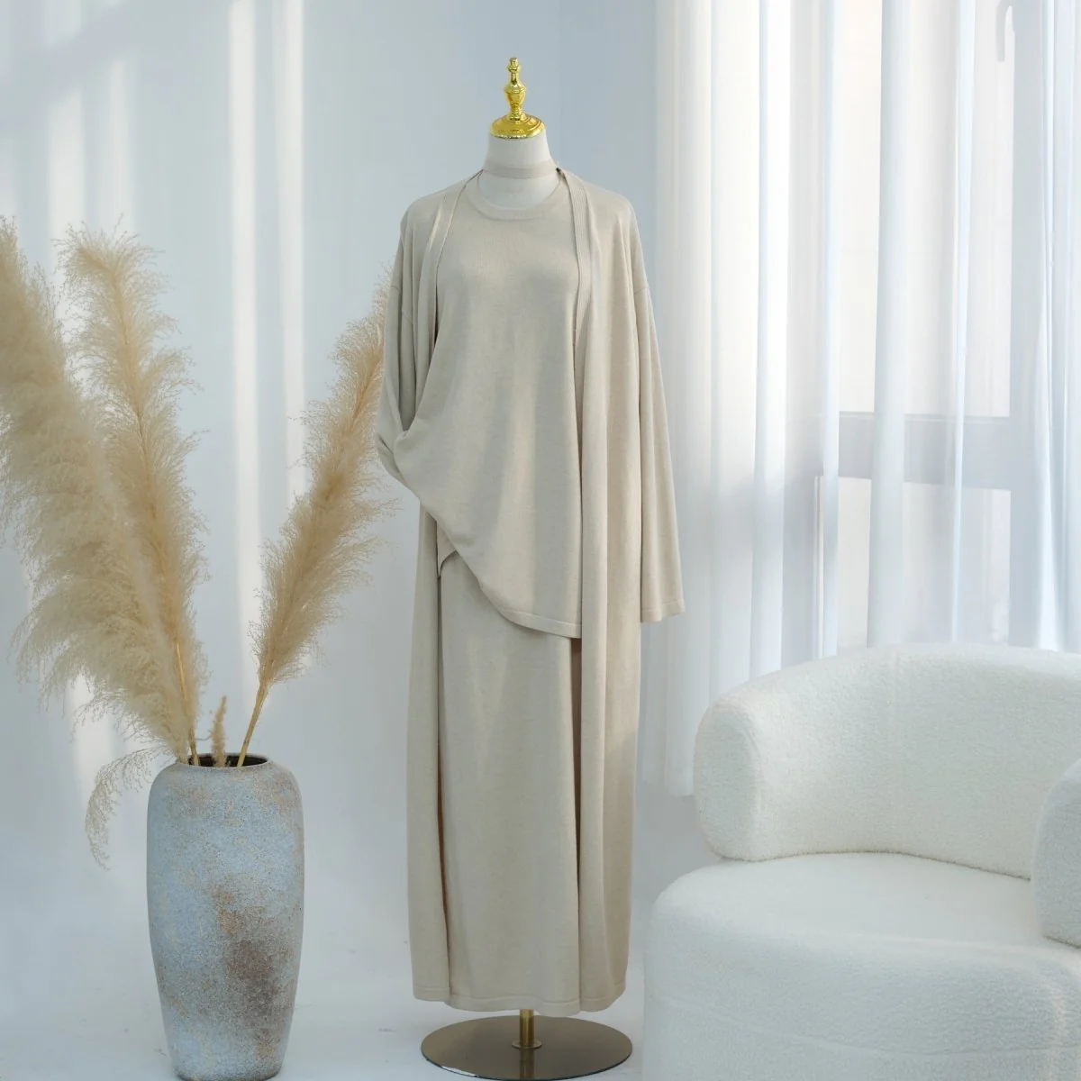Soft Knit Three-Piece Set(MOA284) - Image 12