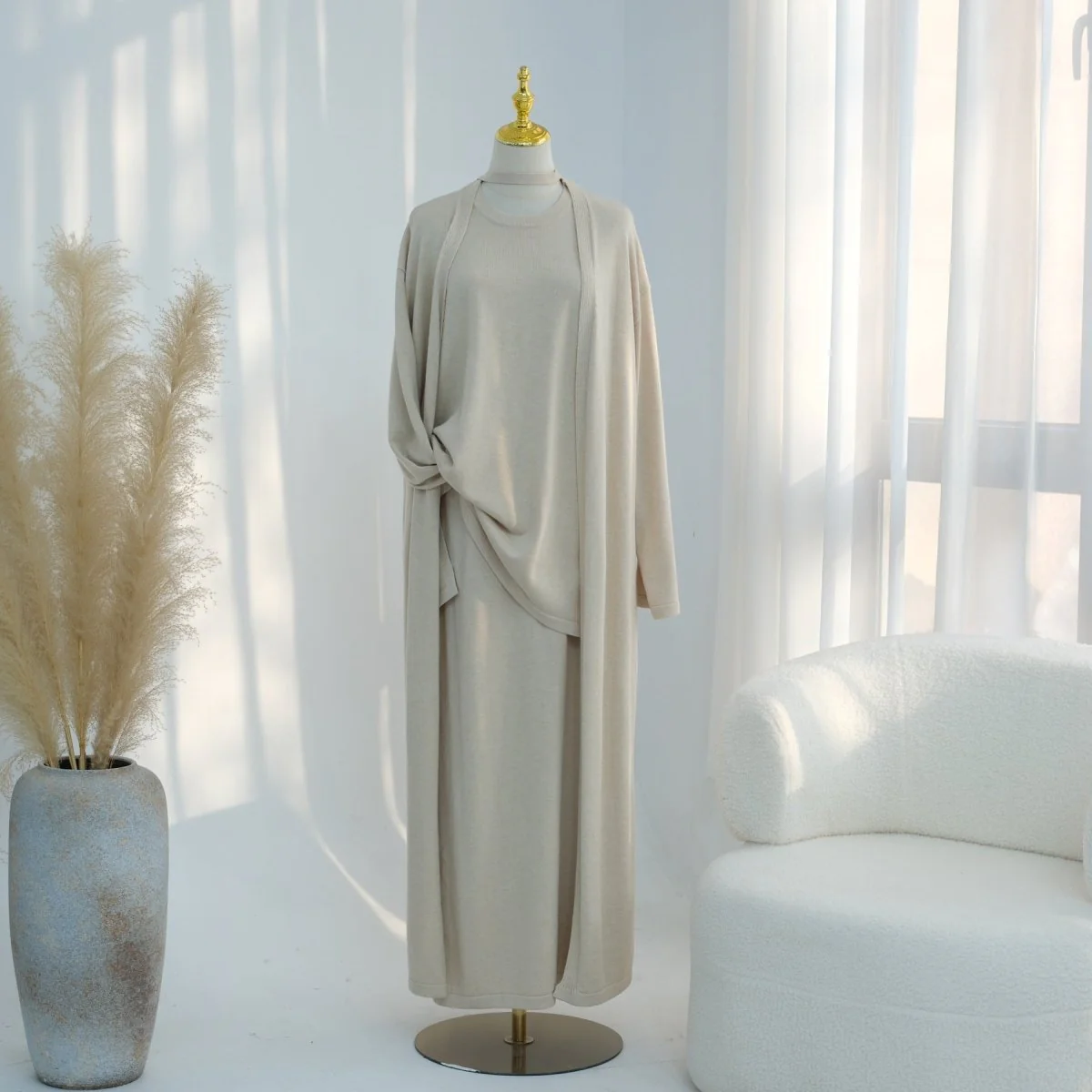Soft Knit Three-Piece Set(MOA284) - Image 19