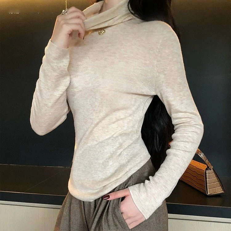 Soft Wool Blend Turtleneck Base Layer Top(MS179) - Image 6