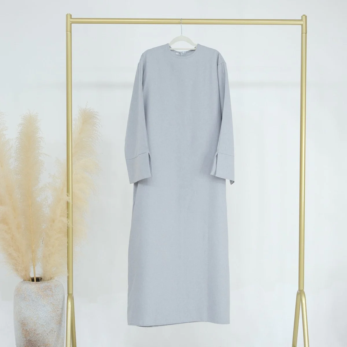 Solid Color Casual Loose Abaya (MA109) - Image 6
