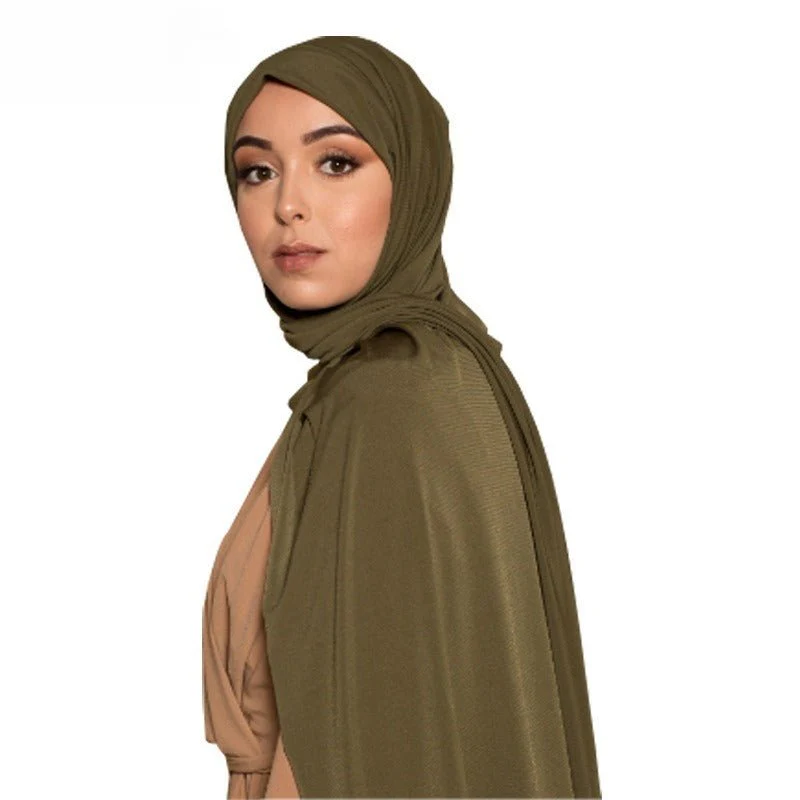 Solid Color Versatile Minimalist Hijab (MH190) - Image 2